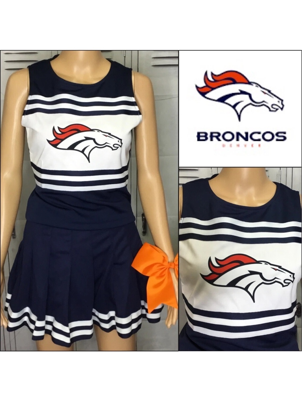 Cheerleading uniform Denver broncos